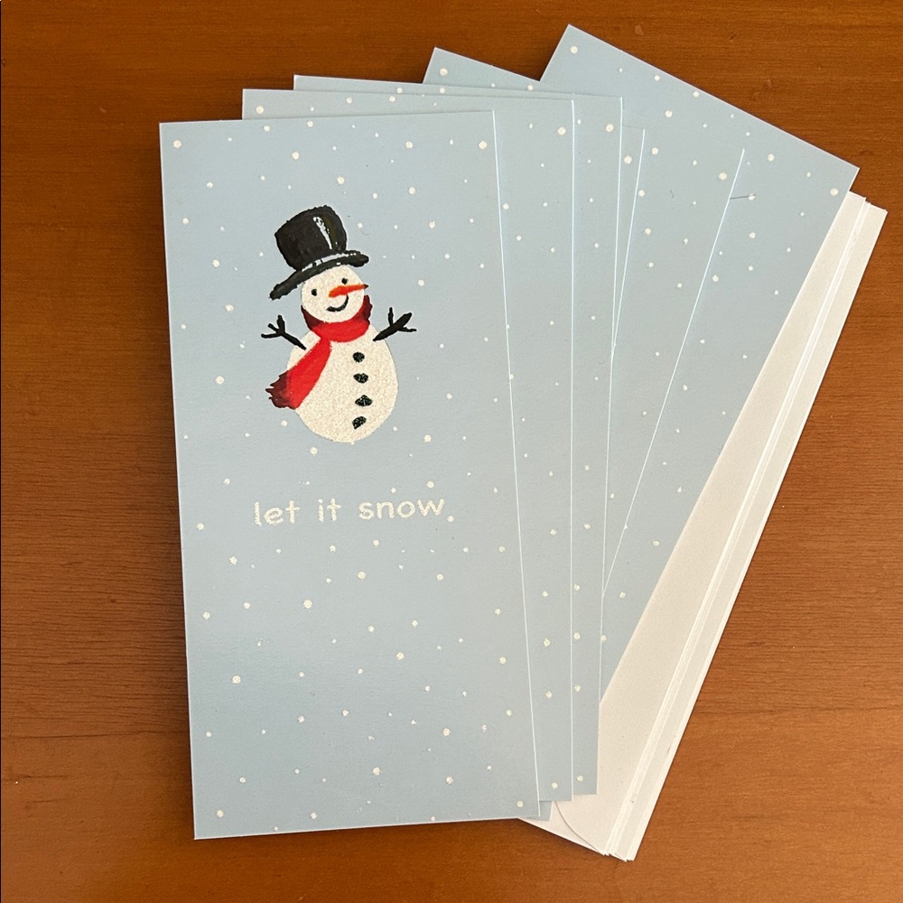 Festive Snowman Money Cards